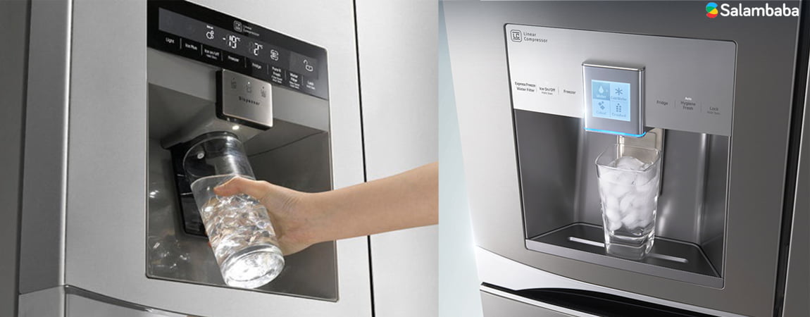 آب سردکن و یخ ساز یخچال ساید ال جی X29